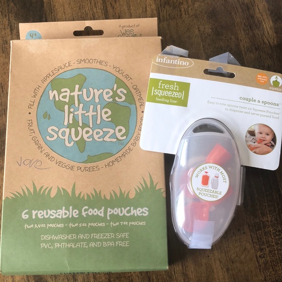 NEW reusable food pouches/accessory - Picture 1 of 4